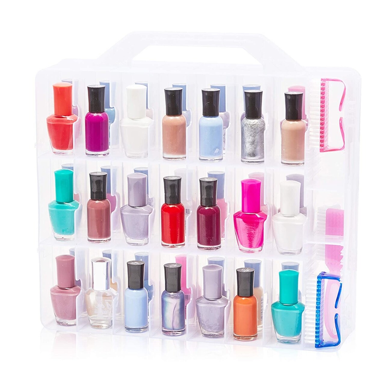 Nail Polish Caddy Holder for 48 Bottles (13.78 x 13.39 x 3.15 In